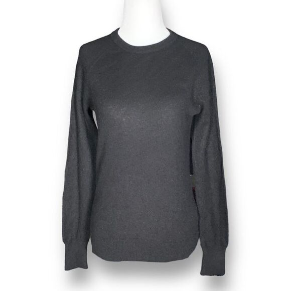 Equipment Sweaters - Equipment Sloane Cashmere Sweater Black Neutral Knit Pullover Crewneck Top XS